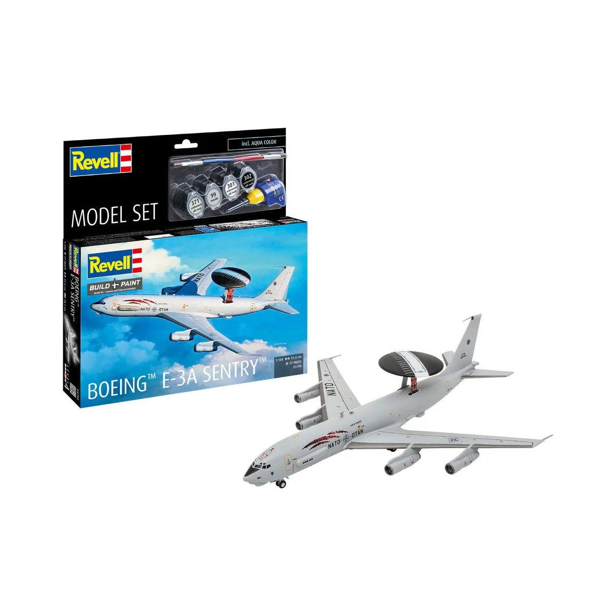 Model Set Boeing E-3A, 1/144 - Revell 63794