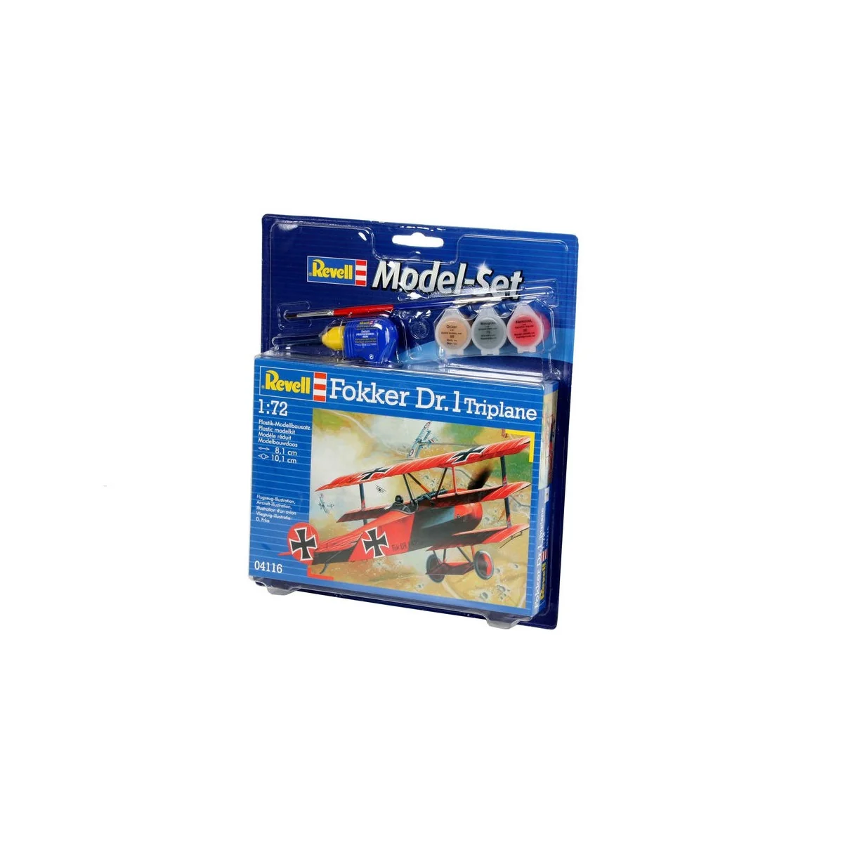 Model Set Fokker DR.1 Triplane, 1/72 - Revell 64116
