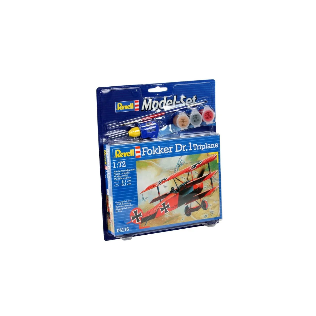 Model Set Fokker DR.1 Triplane, 1/72 - Revell 64116