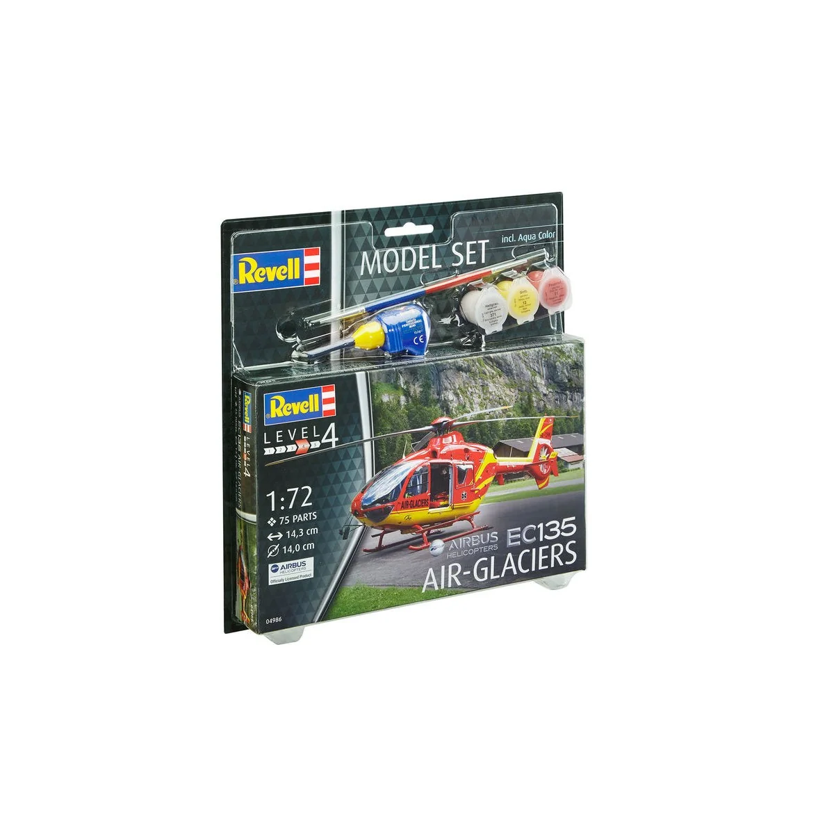 Model Set EC135 AIR-GLACIERS, 1/72 - Revell 64986