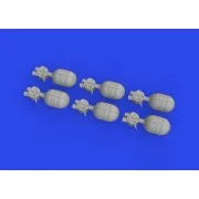 WWII USAAF oxygen cylinder A-4 PRINT, 1/32 - Eduard Accessories 632199 WWII USAAF oxygen cylinder A-4 PRINT, 1/32 - Eduard Accessories 632199