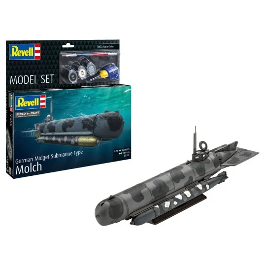 Model Set German Midget Submarine Type Molch, 1/72 - Revell 65187