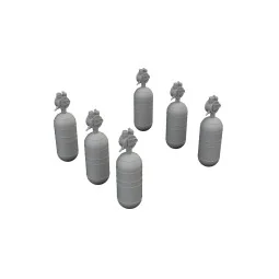 WWII USAAF oxygen cylinder A-6 PRINT, 1/32 - Eduard Accessories 632200