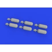 WWII USAAF oxygen cylinder A-6 PRINT, 1/32 - Eduard Accessories 632200 WWII USAAF oxygen cylinder A-6 PRINT, 1/32 - Eduard Accessories 632200