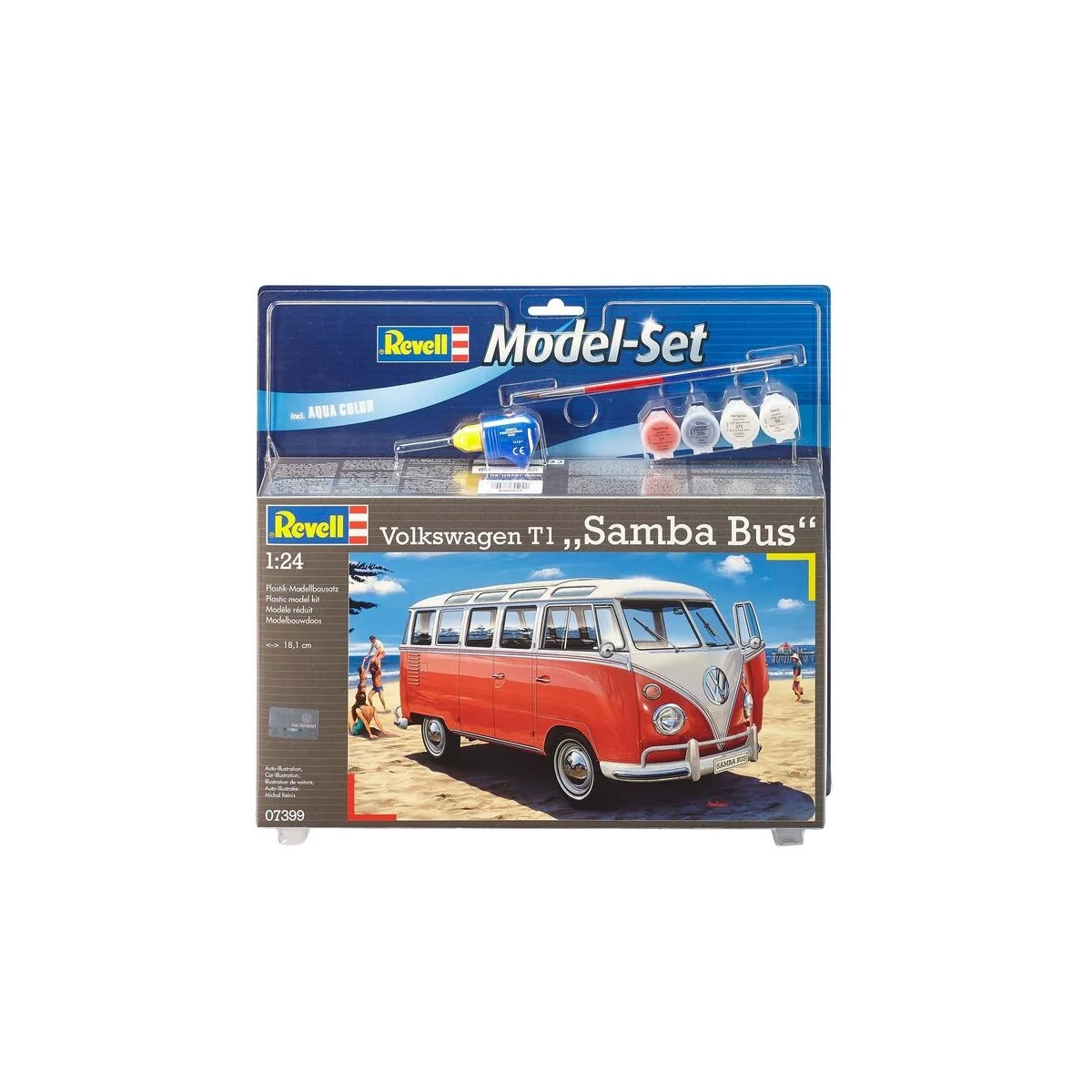 Model Set VW T1 Samba Bus, 1/24 - Revell 67399