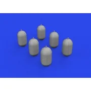 WWII USAAF oxygen tank G-1 PRINT, 1/32 - Eduard Accessories 632201