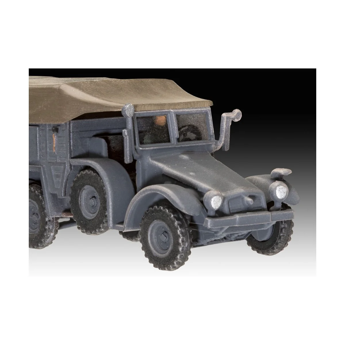 Starter Kit Krupp Protze KFZ 69 with 3, 7cm Pak, 1/76 - Revell 73344