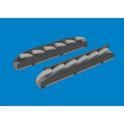 Bf 109K-4 exhaust stacks PRINT for Kotare, 1/32 - Eduard Accessorie...