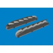 Bf 109K-4 exhaust stacks PRINT for Kotare - Eduard Accessories 632207