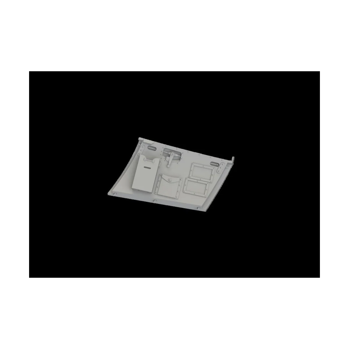 Hurricane Mk.II cockpit door PRINT for Revell - Eduard Accessories ...