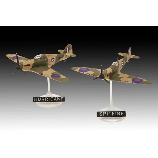 Starter Kit Spitfire Mk.Ia & Hurricane Mk.I, 1/144 - Revell 73771