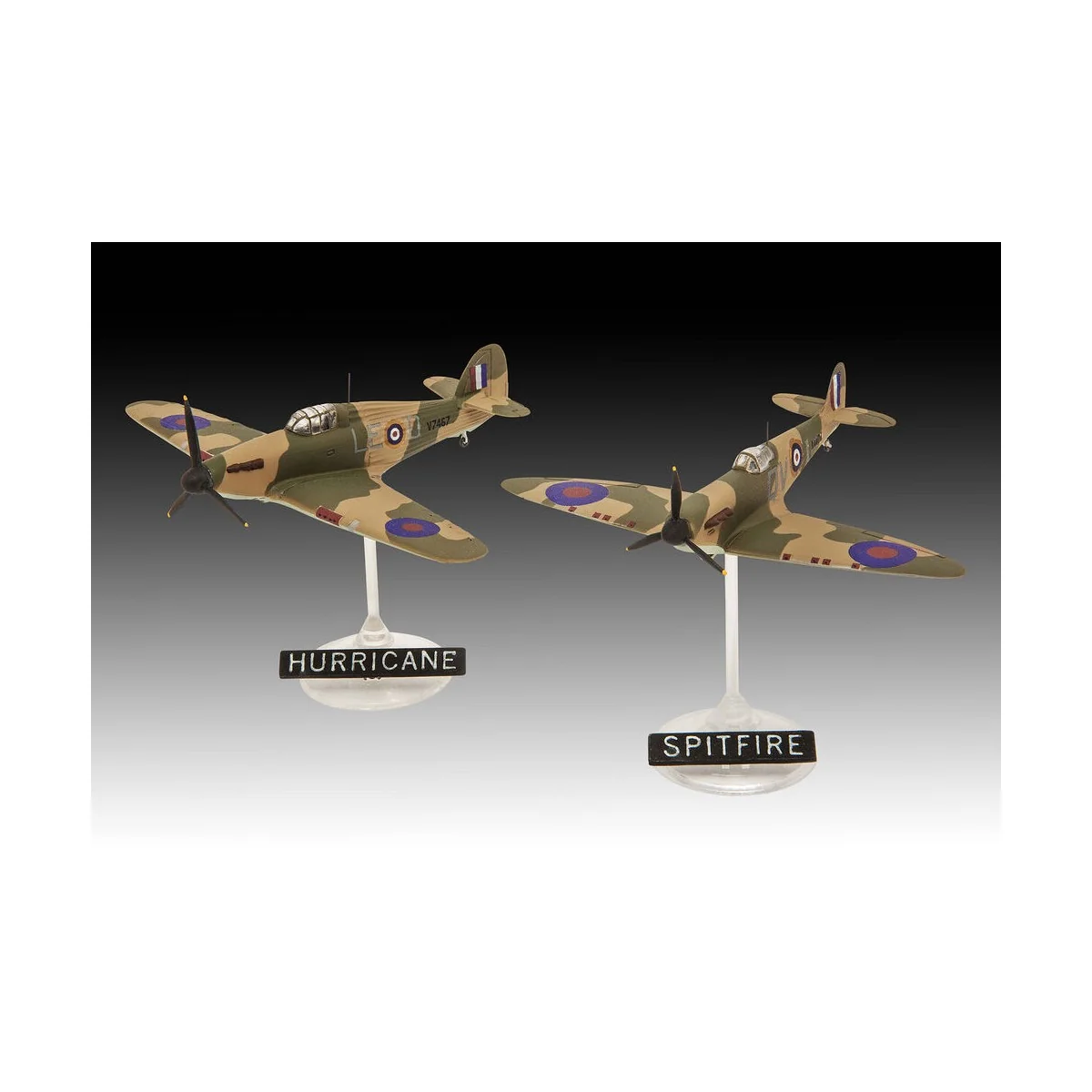 Starter Kit Spitfire Mk.Ia & Hurricane Mk.I, 1/144 - Revell 73771