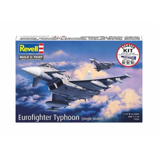 Starter Kit Eurofighter Typhoon (single seater), 1/144 - Revell 74282