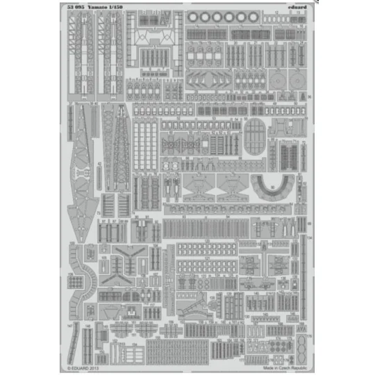 Yamato 1/450 for Hasegawa - Eduard Accessories 53095