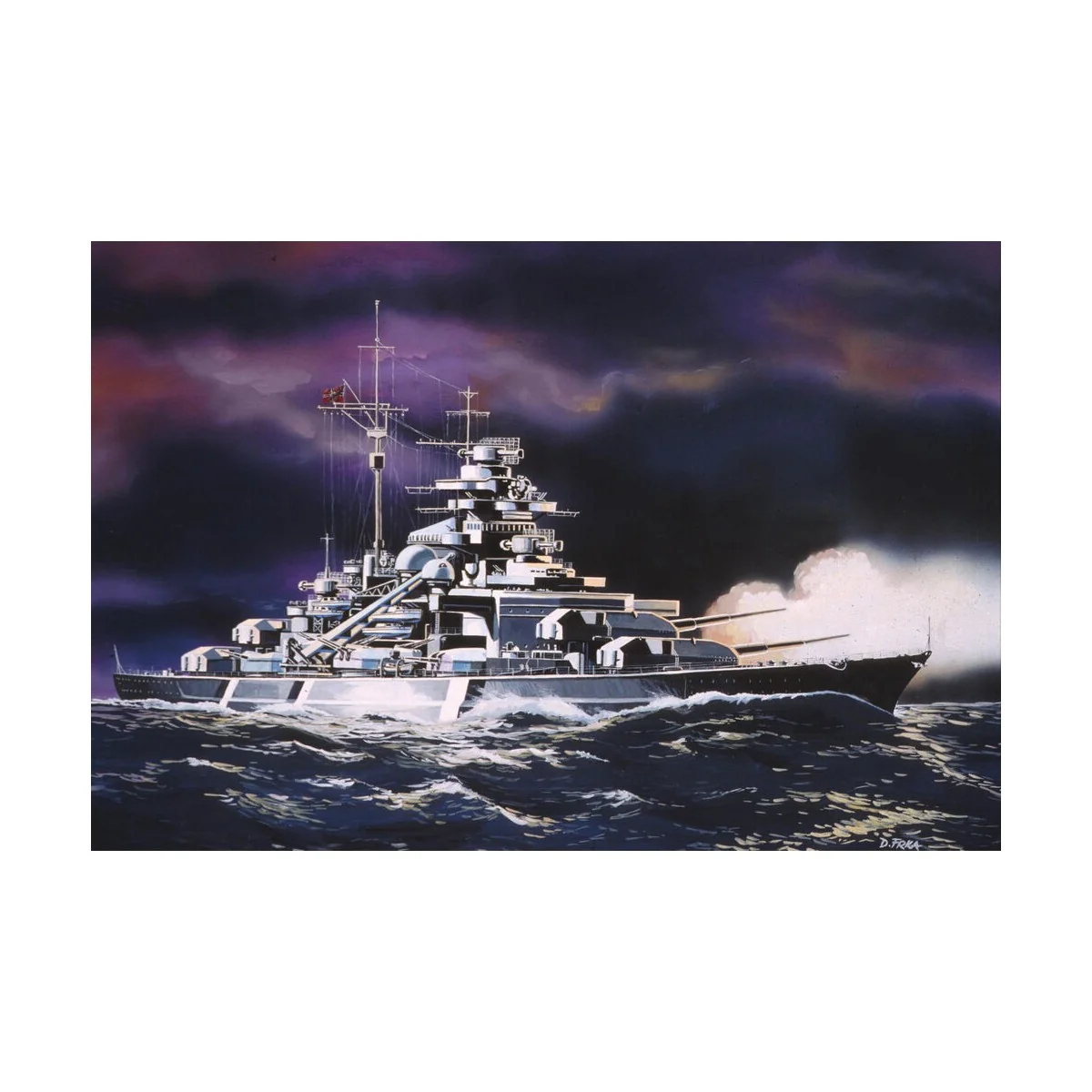 Starter Kit Bismarck, 1/1200 - Revell 75802