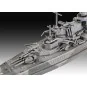 Starter Kit Battleship Gneisenau, 1/1200 - Revell 75181