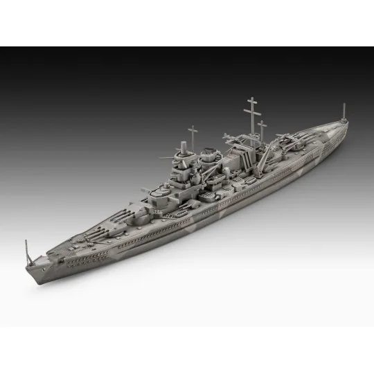 Starter Kit Battleship Gneisenau, 1/1200 - Revell 75181