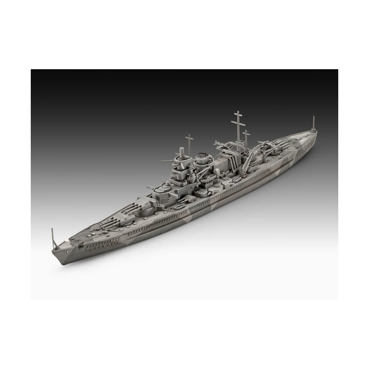Starter Kit Battleship Gneisenau, 1/1200 - Revell 75181
