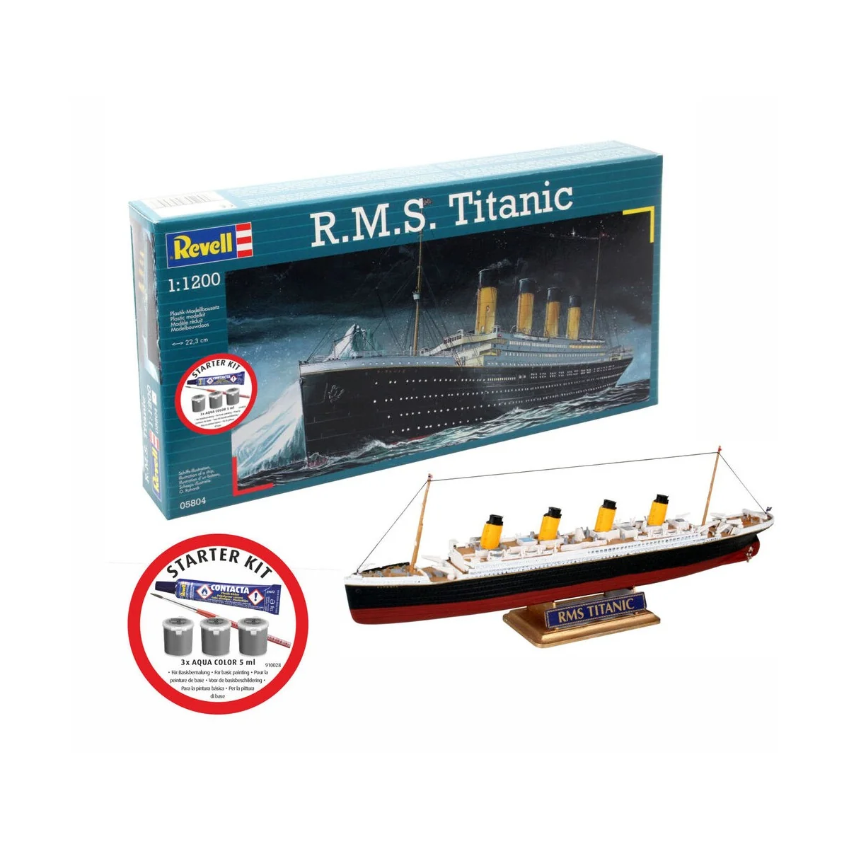 Starter Kit R.M.S. Titanic, 1/1200 - Revell 75804