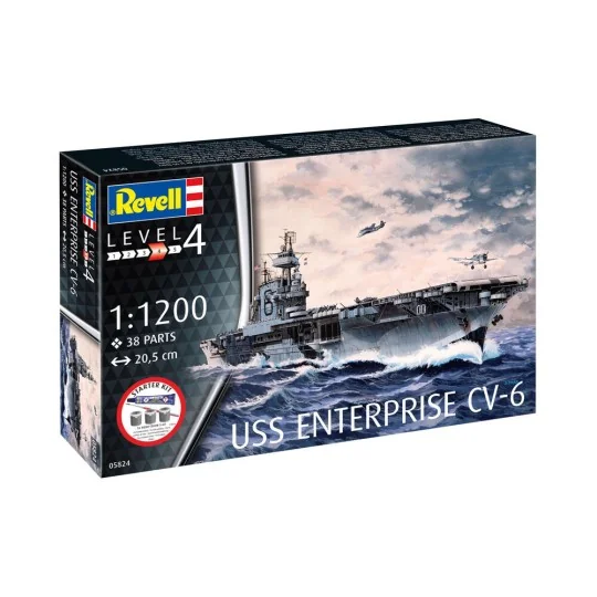 Starter Kit USS Enterprise CV-6, 1/1200 - Revell 75824