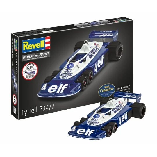 Starter Kit Tyrrell P34/2 6-Wheeler, 1/32 - Revell 77741
