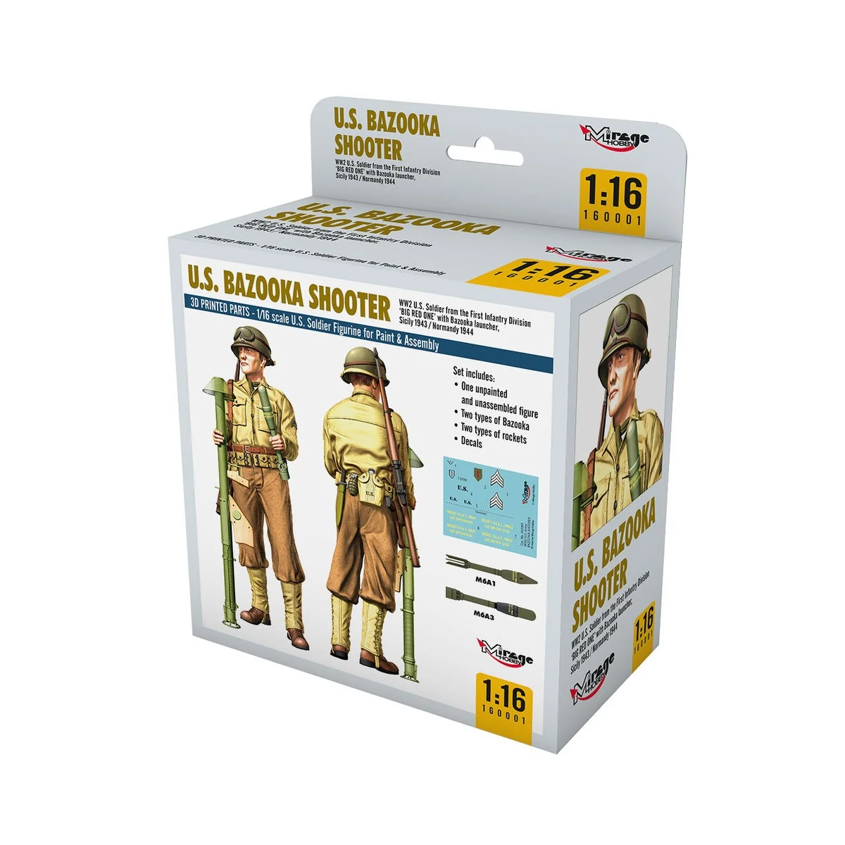 U.S. BAZOOKA SHOOTER, 1/16 - Mirage Hobby 160001