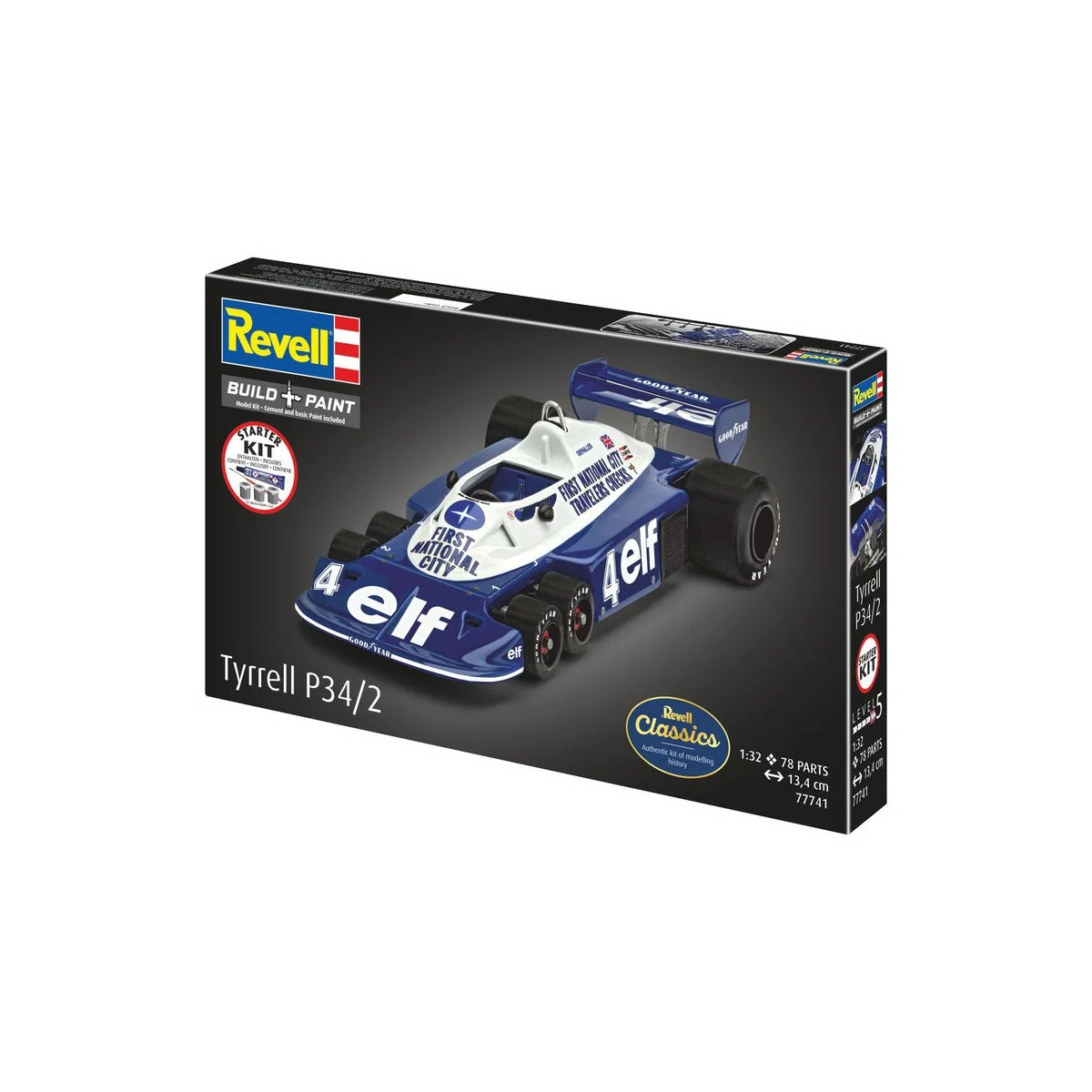 Starter Kit Tyrrell P34/2 6-Wheeler, 1/32 - Revell 77741