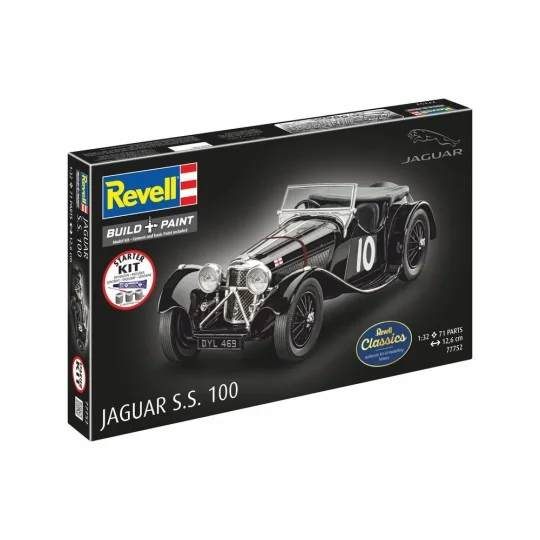 Starter Kit Jaguar SS 100, 1/32 - Revell 77752