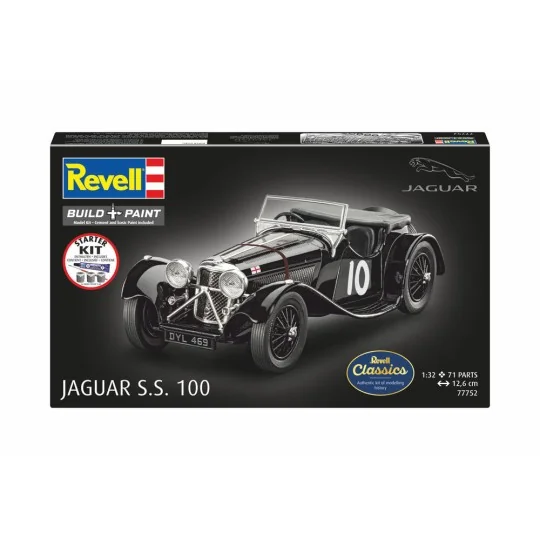 Starter Kit Jaguar SS 100, 1/32 - Revell 77752