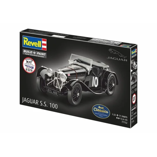 Starter Kit Jaguar SS 100, 1/32 - Revell 77752