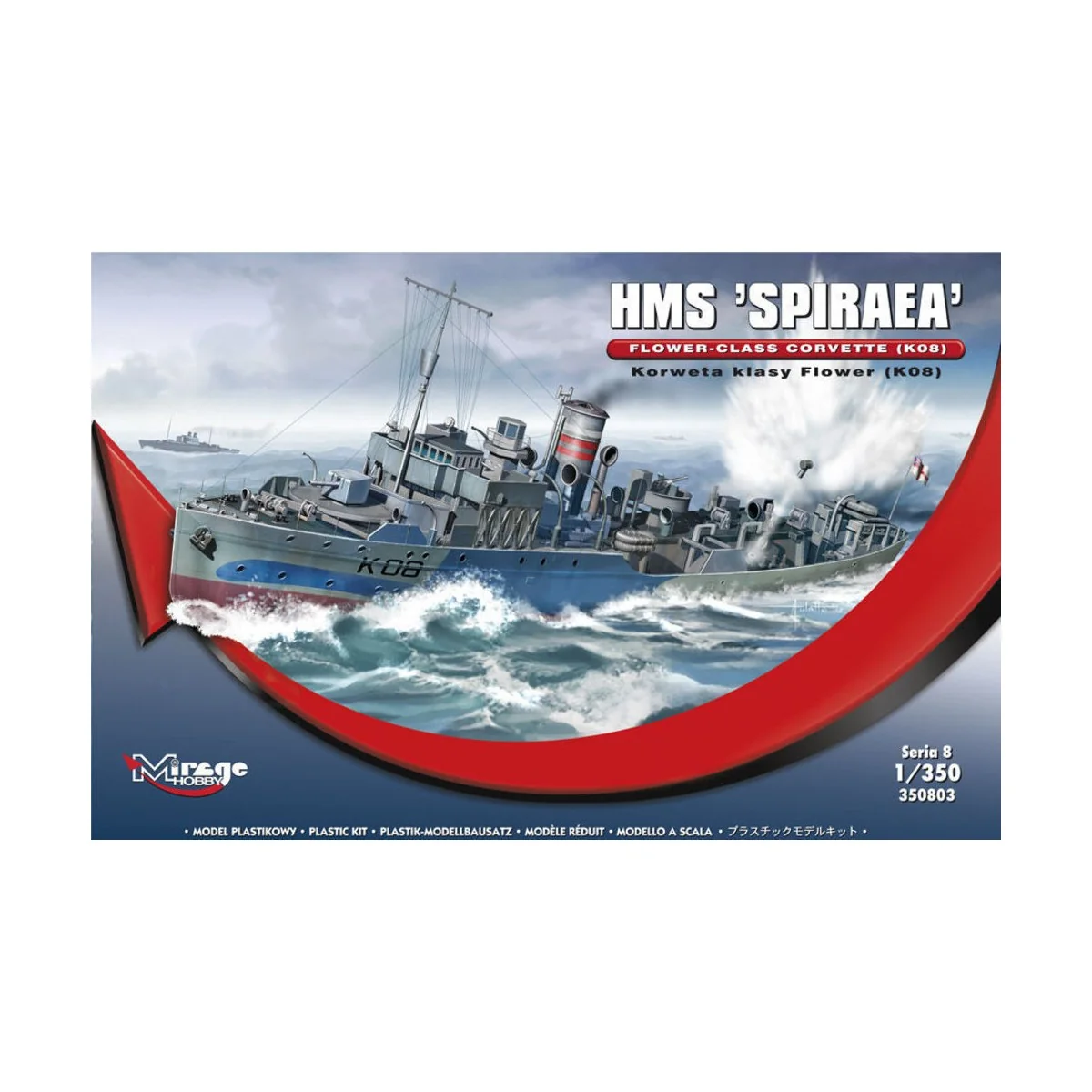 HMS SPIRAEA Flower-Class Corvette (K08), 1/350 - Mirage Hobby 350803