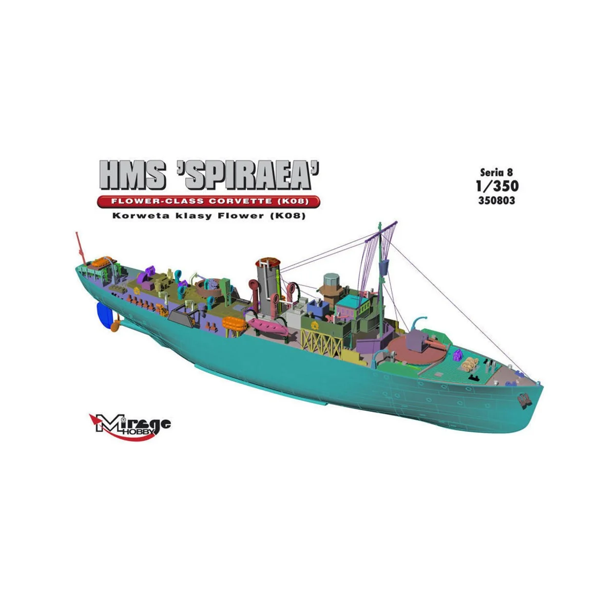 HMS SPIRAEA Flower-Class Corvette (K08), 1/350 - Mirage Hobby 350803