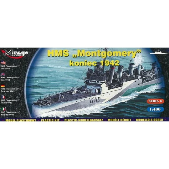 HMS 'Montgomery' late 1942, 1/400 - Mirage Hobby 40607