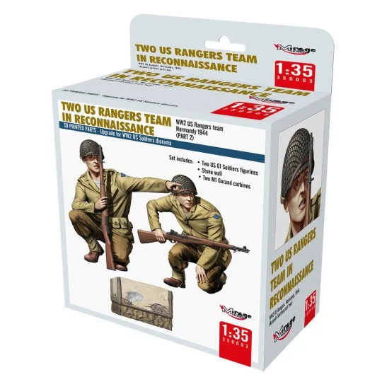 TWO US RANGERS TEAM IN RECONNAISSANCE, 1/35 - Mirage Hobby 350003