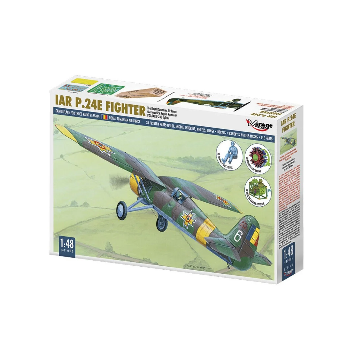 IAR P.24E FIGHTER The Royal Romanian Air Force mit Resin und Fotoät...