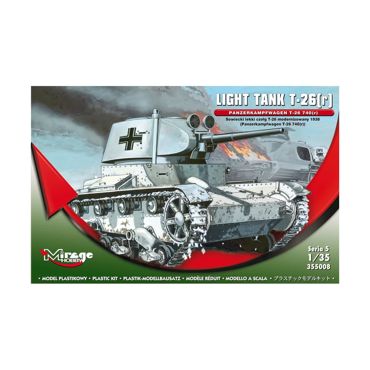 Light Tank T-26(r) Panzerkampfwagen T-26 740(r) Serie 5, 1/35 - Mir...