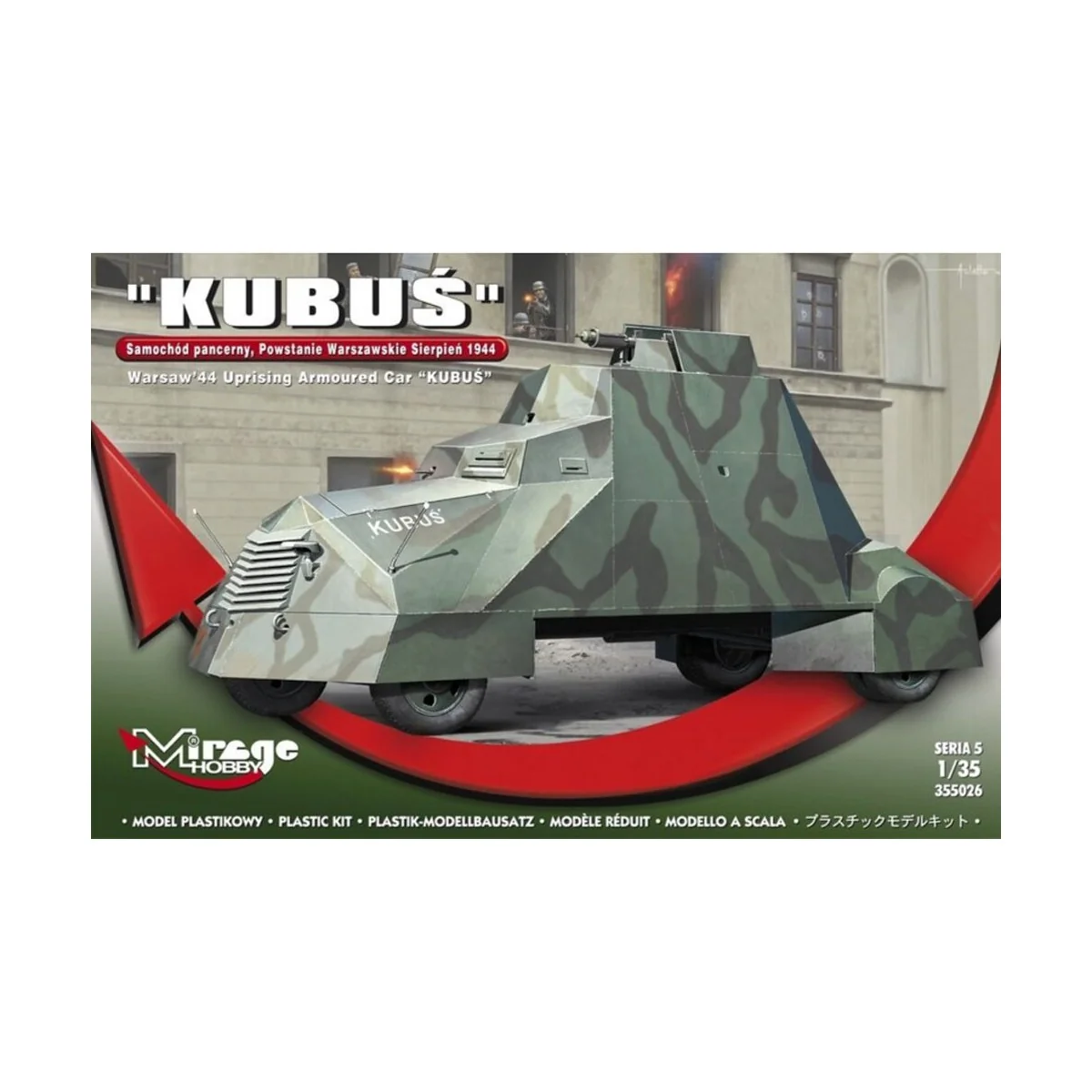 KUBUS Warsaw´44 Uprising Armoured Car, 1/35 - Mirage Hobby 355026