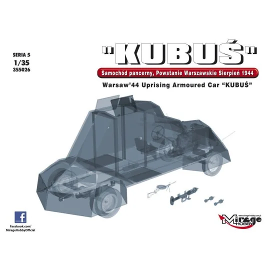 KUBUS Warsaw´44 Uprising Armoured Car, 1/35 - Mirage Hobby 355026