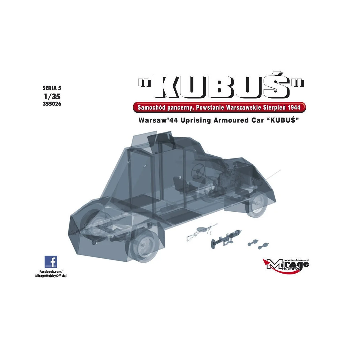 KUBUS Warsaw´44 Uprising Armoured Car, 1/35 - Mirage Hobby 355026