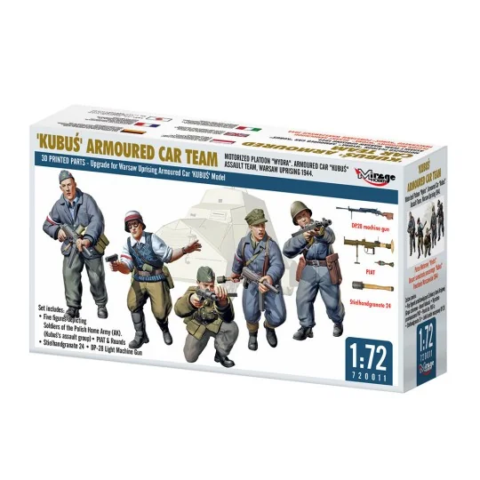 KUBU? Armoured Car Team, 1/72 - Mirage Hobby 720011