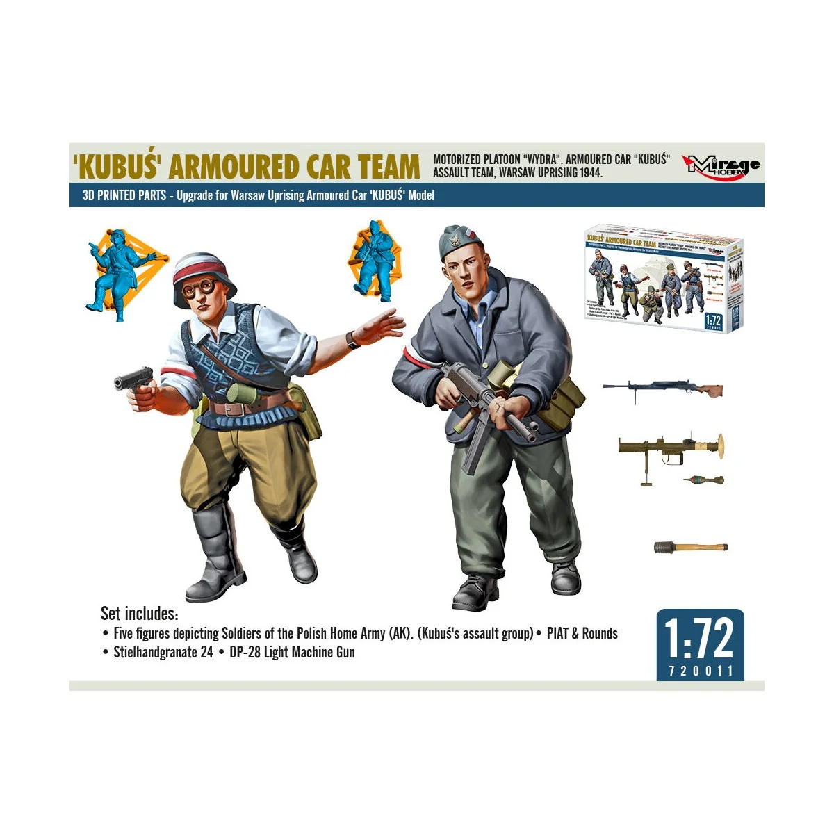 KUBU? Armoured Car Team, 1/72 - Mirage Hobby 720011