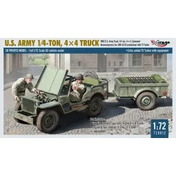 U.S. ARMY 1?4?TON, 4×4 TRUCK, 1/72 - Mirage Hobby 720012 2