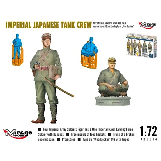 WW2 IMPERIAL JAPANESE TANK CREW + one Imperial Naval Landing Force ...
