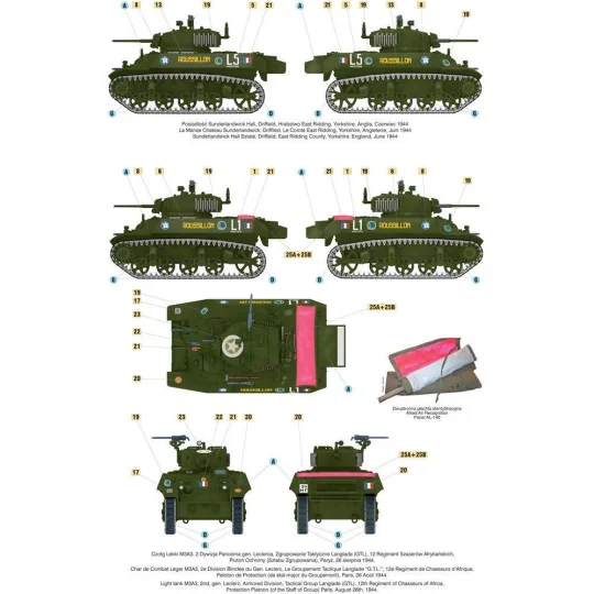 Liberation of Paris, Light Tank M3A3, 1/72 - Mirage Hobby 726068