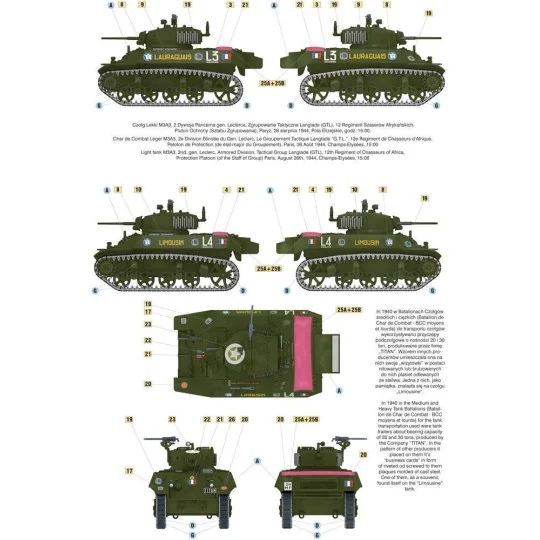 Liberation of Paris, Light Tank M3A3, 1/72 - Mirage Hobby 726068