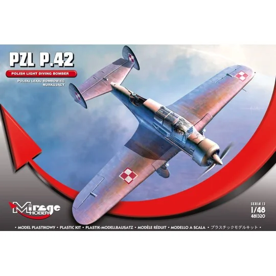 PZL P.42 (Polish Light Diving Bomber), 1/48 - Mirage Hobby 481320