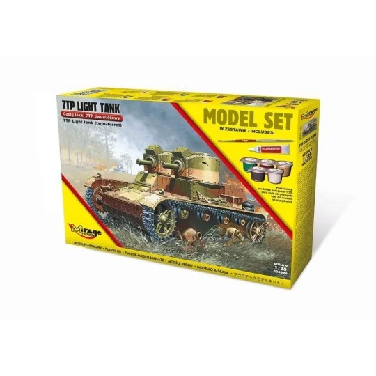 7TP Light Tank "Twin Turret"(Model Set), 1/35 - Mirage Hobby 835094