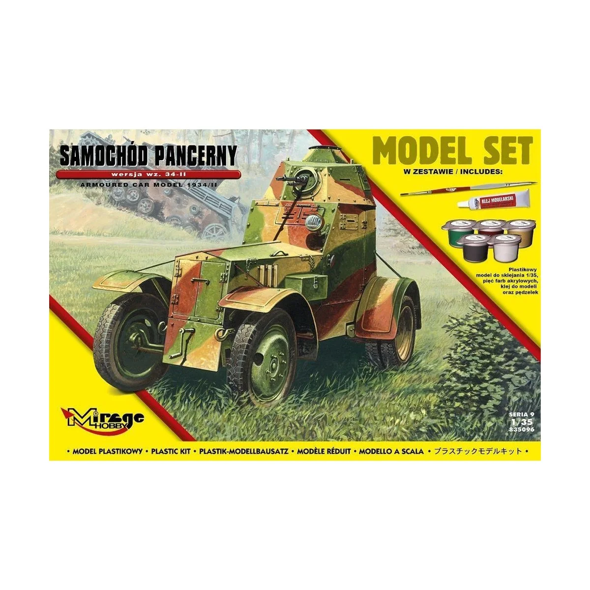 Armoured Car Model 1943/II (Model Set), 1/35 - Mirage Hobby 835096