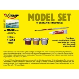 ORP"MAZUR"1935(Training Ship)(Model Set), 1/400 - Mirage Hobby 840061 2