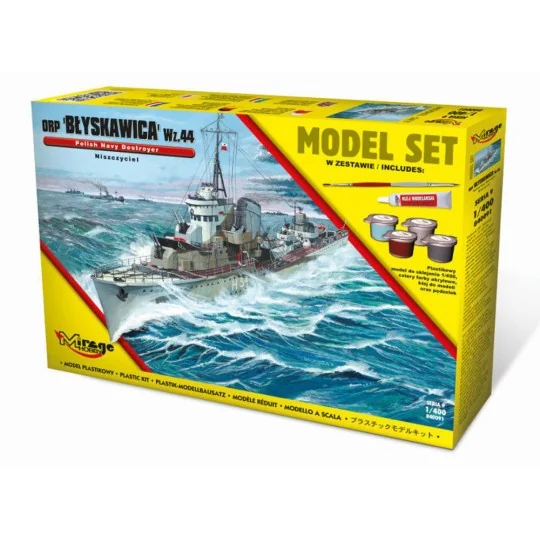 ORP"Blyskawica"-wz.44(Polish Destroyer WWII)(Model Set), 1/400 - Mi...